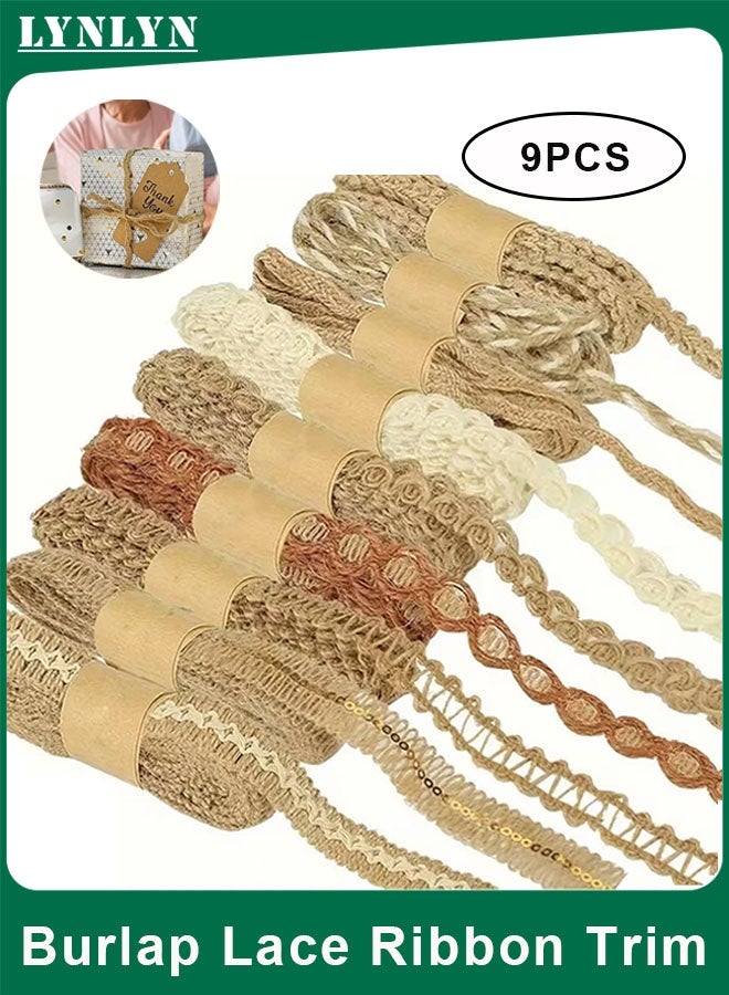 لينلي شرائط من الجوت، شرائط دانتيل، شرائط حرفية - Image 1